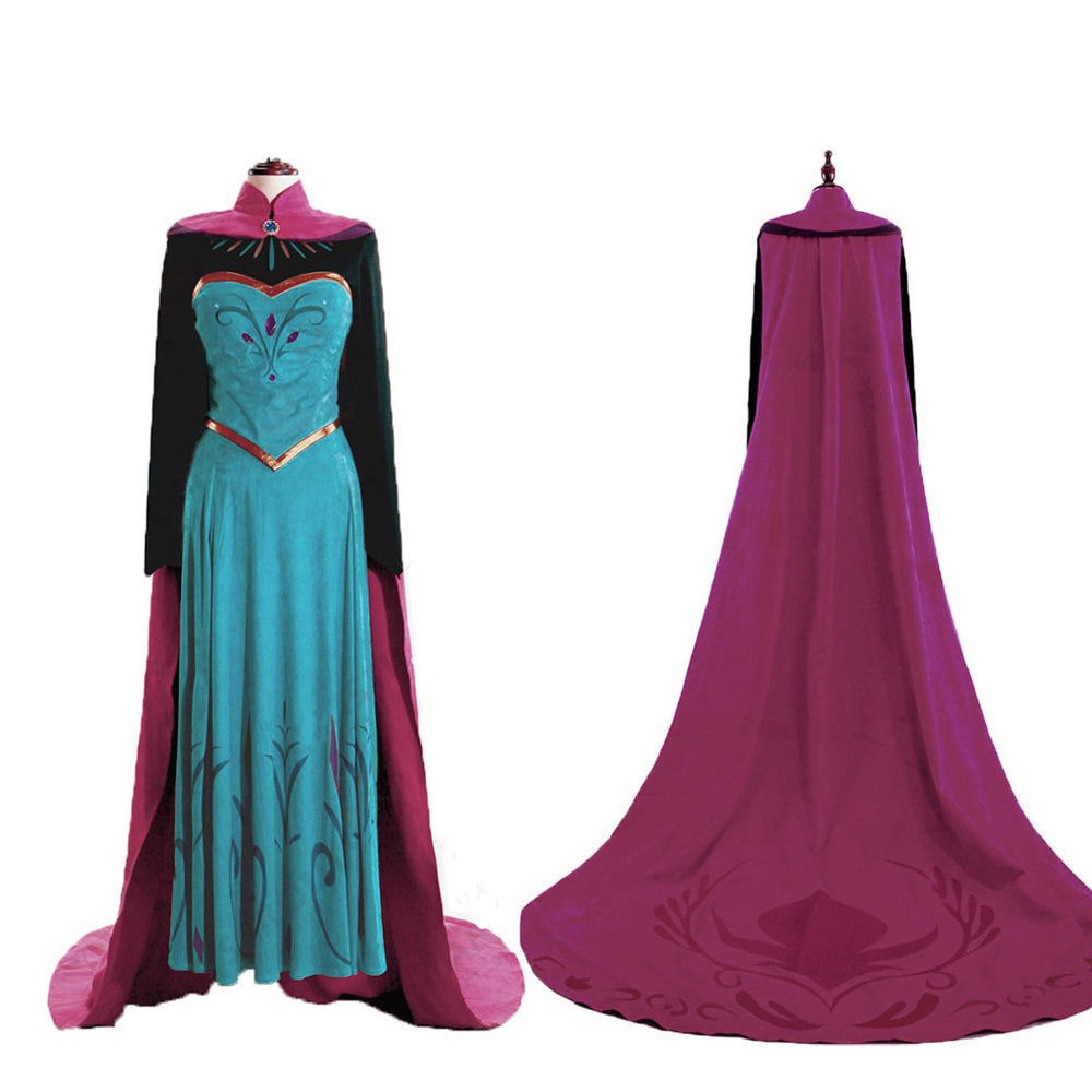 frozen anna and elsa coronation dresses