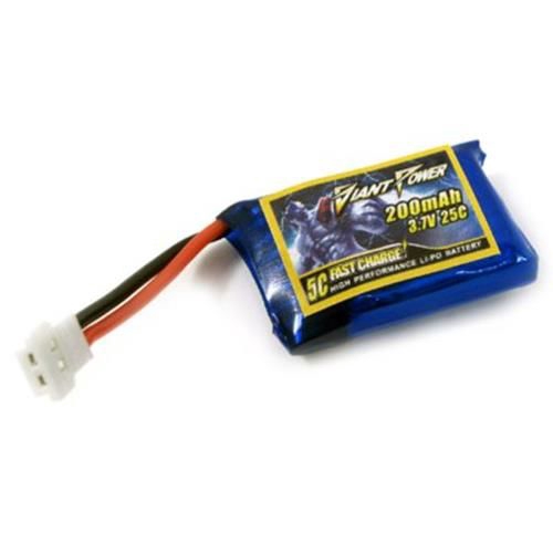 GIANT POWER 3.7V/1S 25C 200MAH MINI LI-PO BAT FOR HISKY FBL80 6CH RC (COLORFUL)