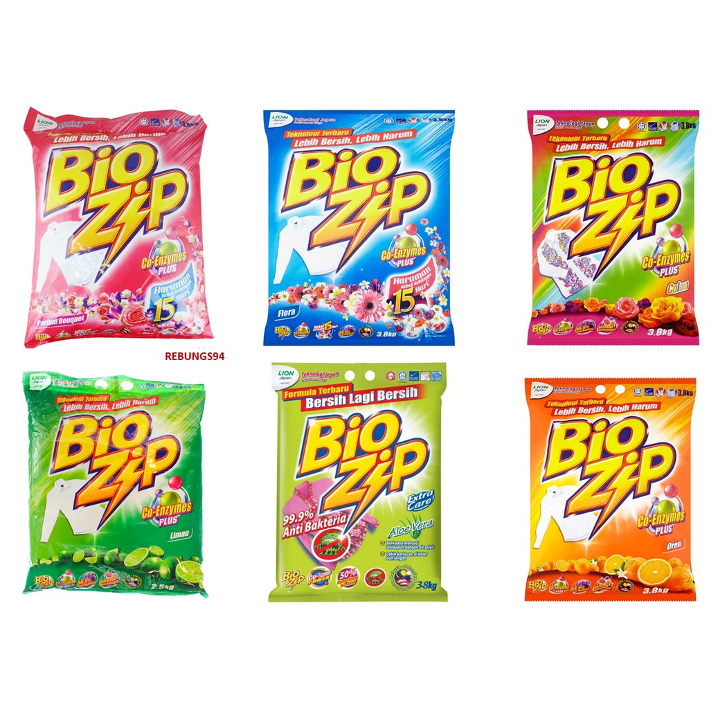 Bio Zip Powder Detergent (3.8kg) Shopee Malaysia
