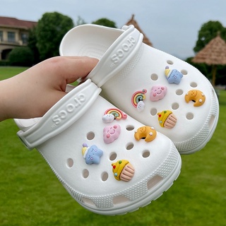 light purple crocs with charms