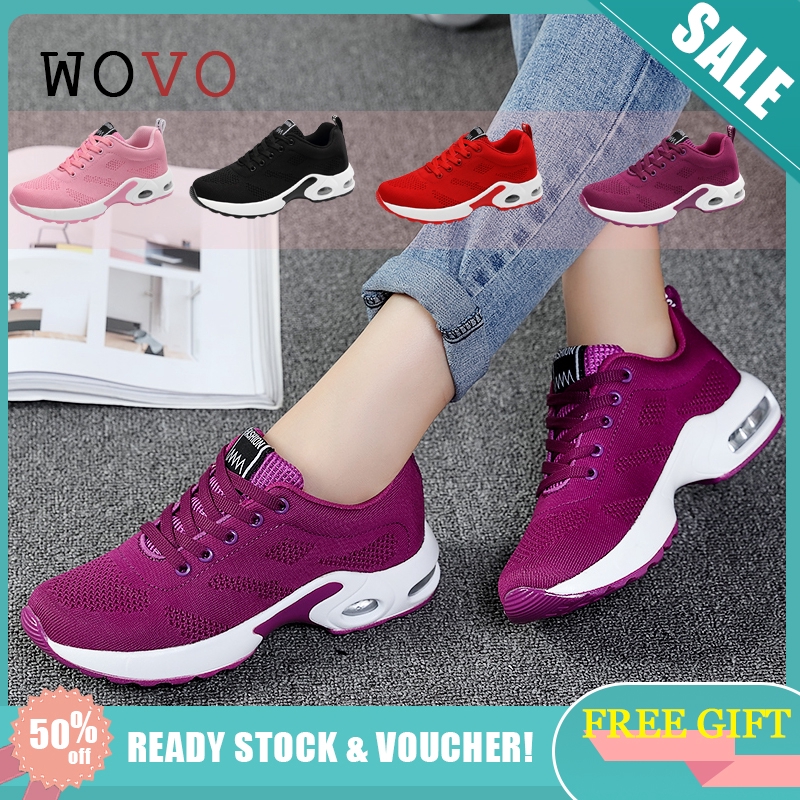 READY STOCK WOVO Women Sports Shoes Plus Size 35-42 Korean Shoes ...