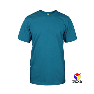 BOXY Microfiber Round Neck T-shirt - Turquoise Blue