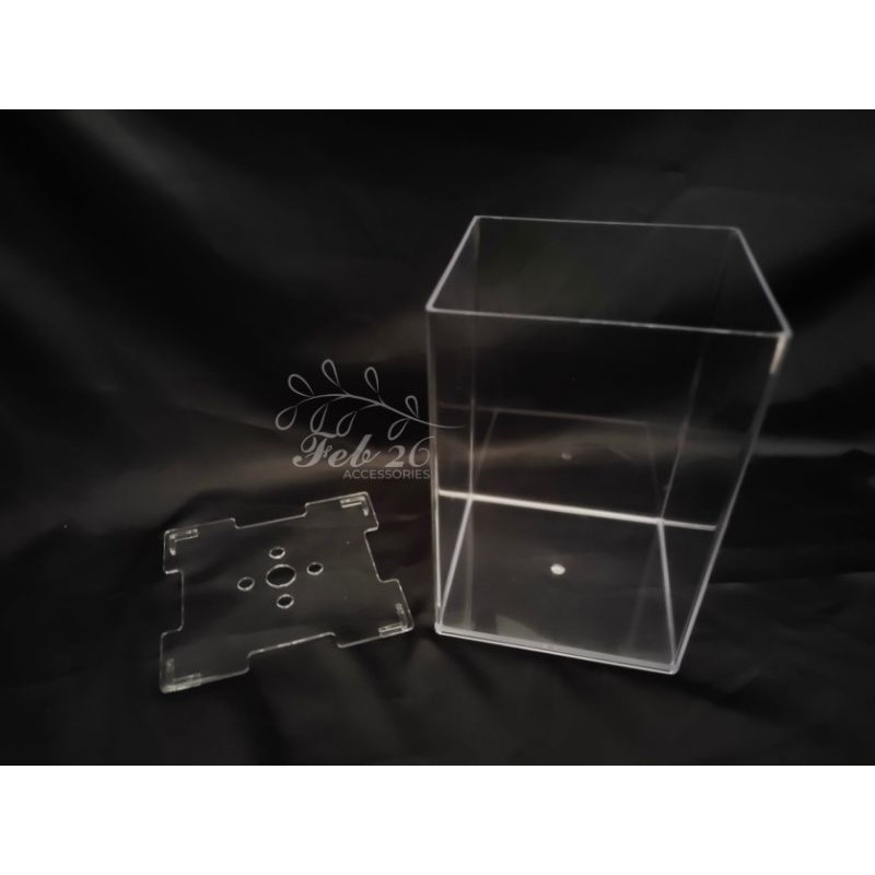 Acrylic Betta Fish Tank With Cover Ready Store In Malaysia çŽ°è´§ æœ‰ç›–äºšå…‹åŠ›é±¼ç¼¸ Shopee Malaysia