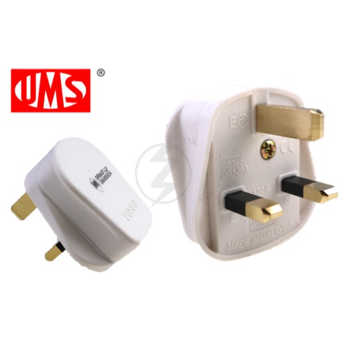 Ums 13a 3pin Plug Top Sirim Uk Design Safety Kepala Plug Sirim Approved Shopee Malaysia