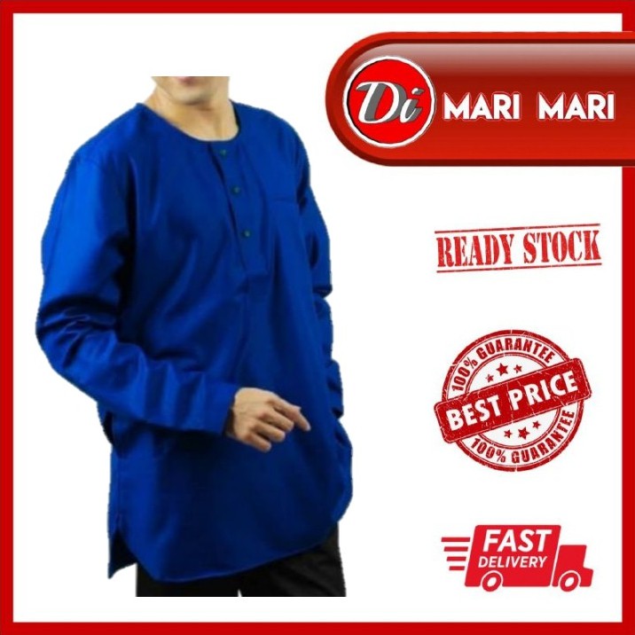 Kurta Lelaki Dewasa Leher Bulat Teluk Belanga
