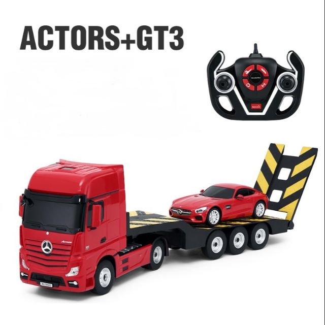 rastar rc mercedes benz actros trailer truck