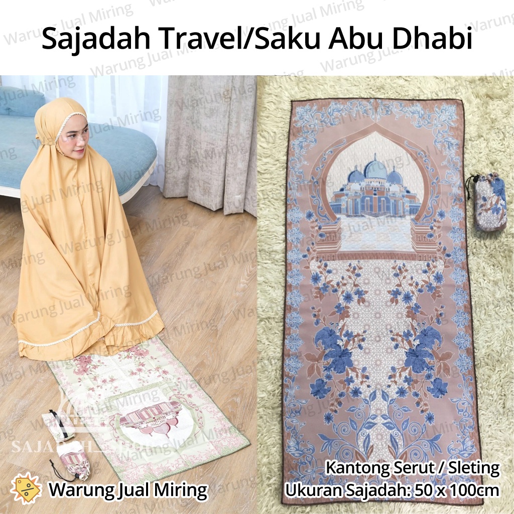 Travel Prayer Mats Abu Dhabi Pocket Travel Souvenirs Travel Pouch Mini Pouch Poch Bag Wallet Drawstring Zipper Sejadah Thick Carpet Girls Boys Muslim Islam Turkey Thin Lightweight Gift Travel Traveling Wholesale Wholesale