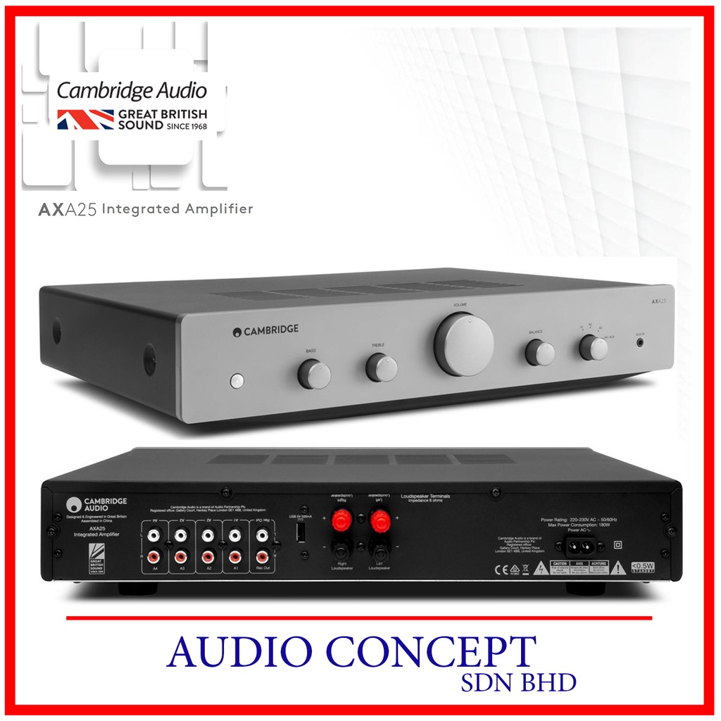 Cambridge Audio AXA 25 Stereo Hifi Amplifier + Free Gift | Shopee Malaysia