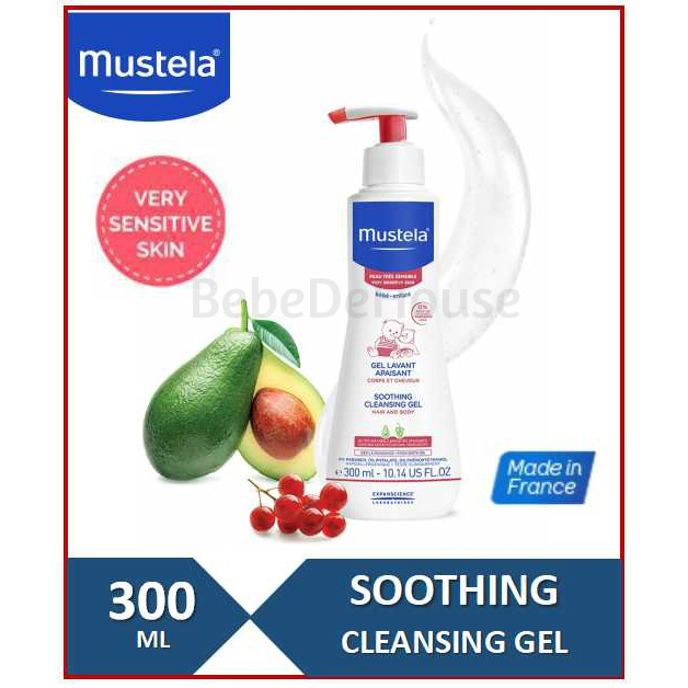 mustela soothing cleansing gel 300ml