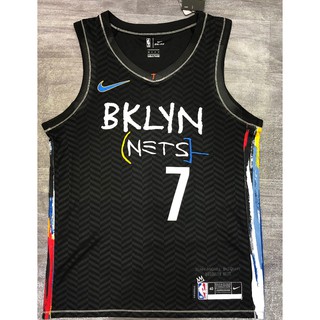 【hot pressed】DURANT jersey NBA Brooklyn Nets 7# Durant 2021 black city edition and other styles basketball jersey sports jersey
