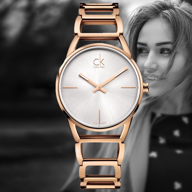 ck stainless steel watch