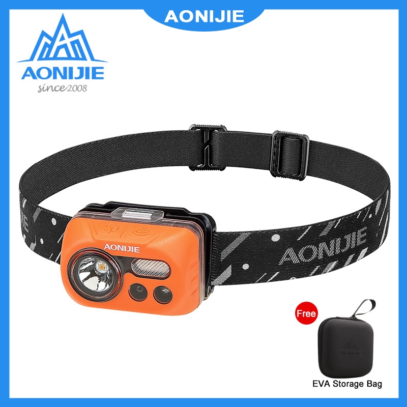 AONIJIE LED Headlamp HeadlightUSB Rechargeable Running Head Light