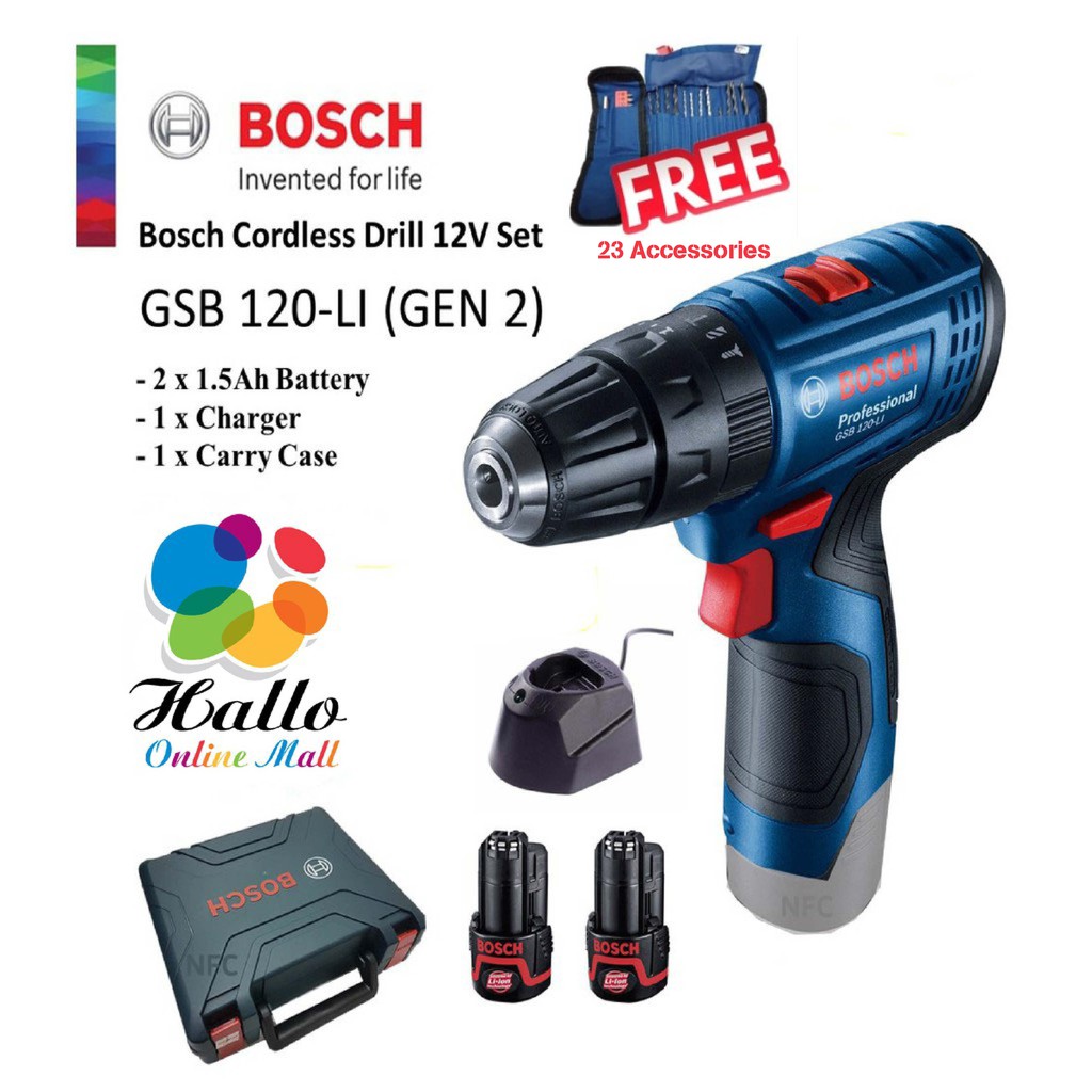 BOSCH GSB 120-Li (12V) {GEN 2} CORDLESS IMPACT DRILL ...