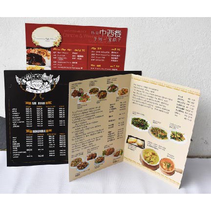 A3 Size Menu Menu Restoran Atau Cafe Cetak Depan Belakang Full Colour Double Sided Printing 360gsm Art Card Shopee Malaysia