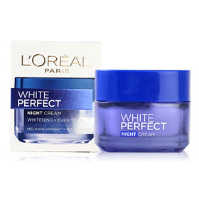 white perfect night cream loreal