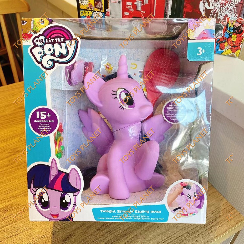 HASBRO MY LITTLE PONY TWILIGHT SPARKLE/RAINBOW DASH STYLING HEAD ...