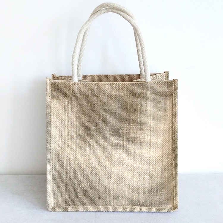 Korean style simple tote bag Jute Bag (Small) | Shopee Malaysia