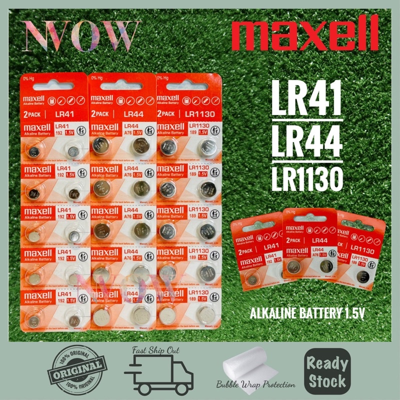 Maxell LR41 LR44 LR1130 Alkaline 1.5v Battery Shopee Malaysia