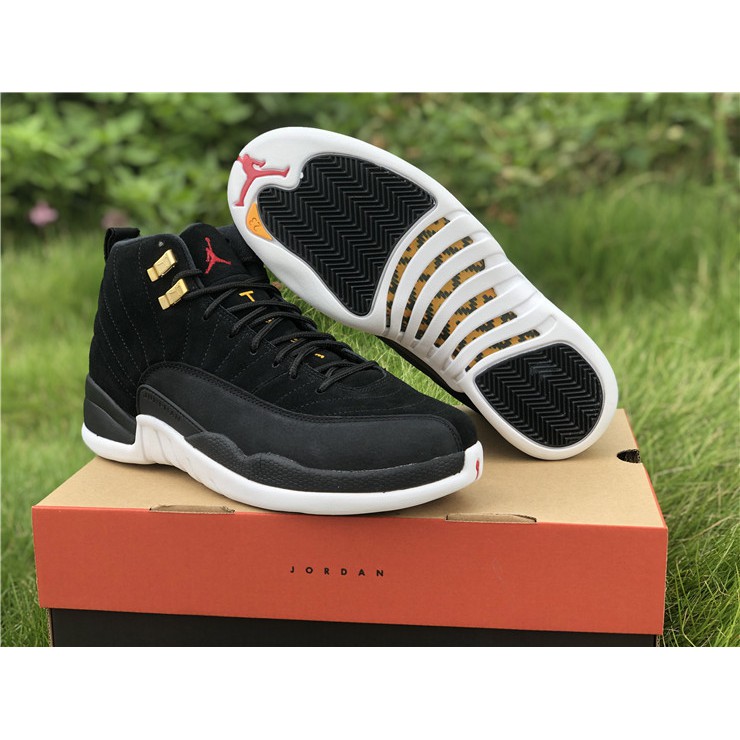 jordan 12 black and white taxi