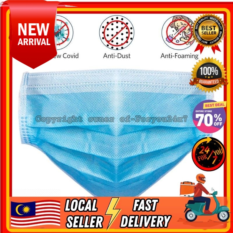 3-PLY EAR LOOP SURGICAL FACE MASK (2 And 10 And 20 PCS) | Shopee Malaysia