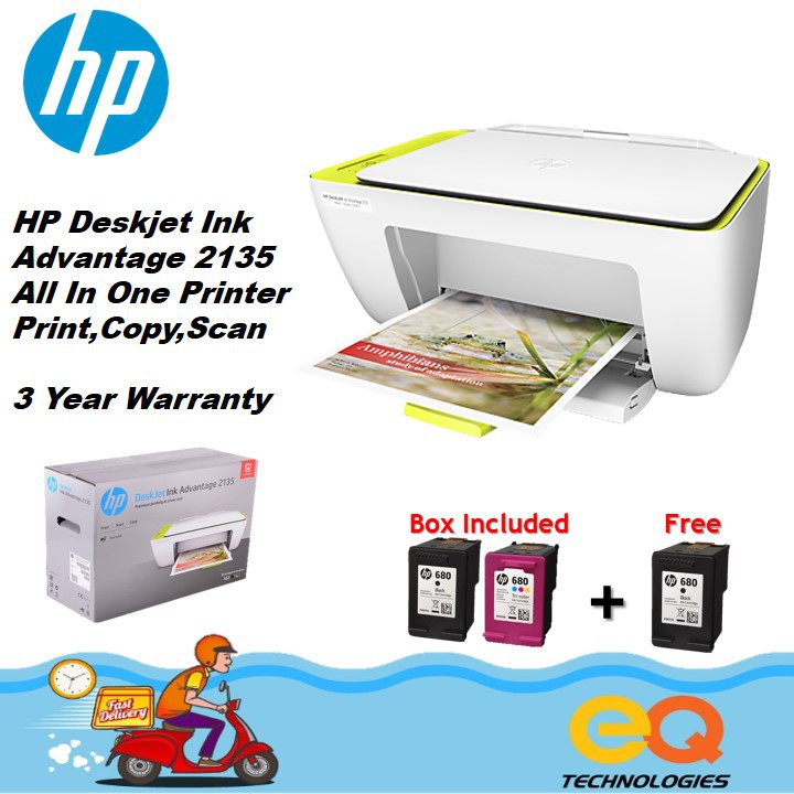 Hp deskjet ink advantage 2135 no imprime en mac