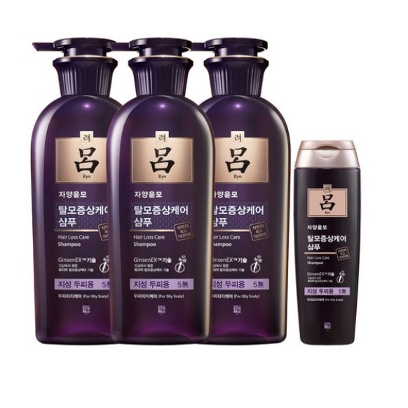 Ryoe Jayang Yoon Mo Anti Hair Loss Shampoo 400ml X 3ea 180ml