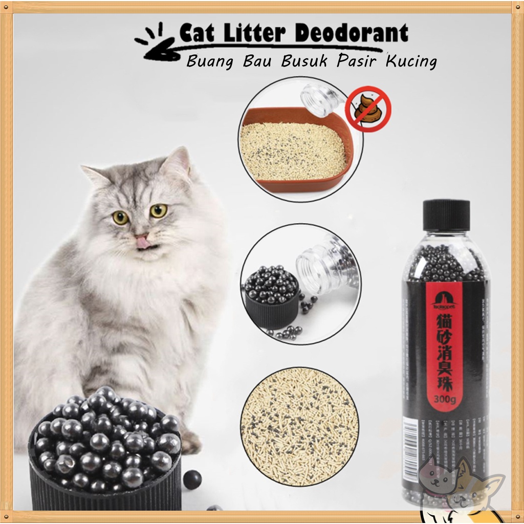 Cat Litter Deodorant Beads Activated Charcoal Absorbs Tight Odor Cat