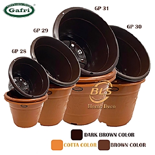 GAFRI DIAMETER  24 CM FLOWER POT  GARDENING PLASTIC FLOWER 