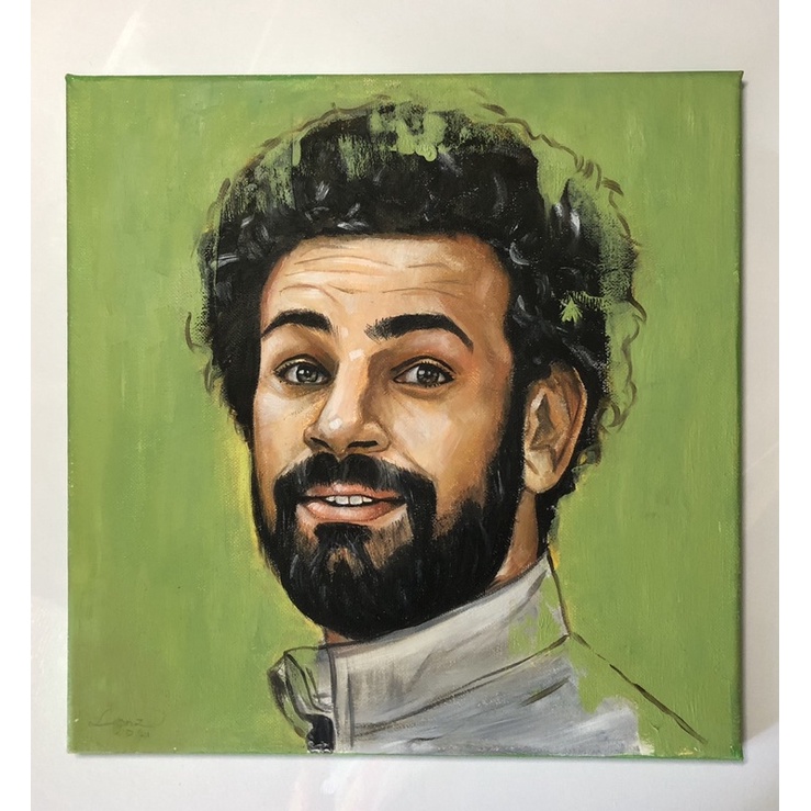 Portrait Mohamed Salah (Oil Painting Masterpiece) liverpool