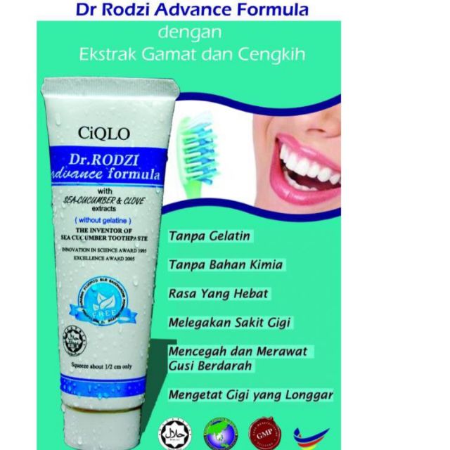 CIQLO ubat gigi formula dr.Rodzi  Shopee Malaysia