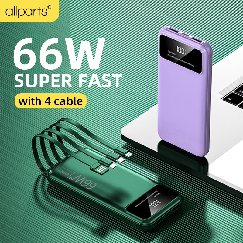 66w-pd-super-fast-charge-30000mah-powerbank-with-4-cable-mini-power