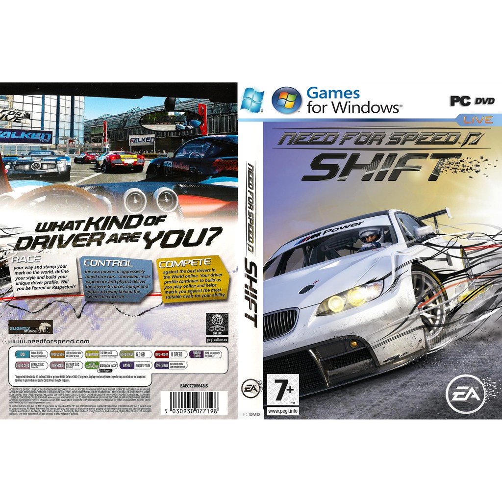 Need For Speed Shift Pc Game Offline Dvd Installation Shopee Malaysia