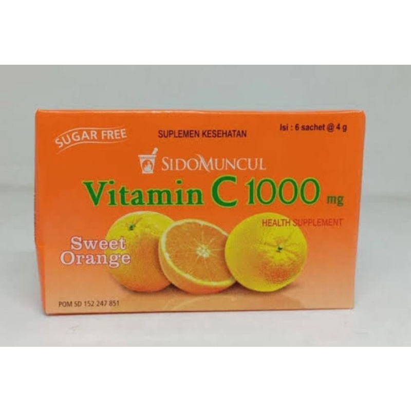 Sidomuncul Vitamin C 1000 Contents 6 Sachets Shopee Malaysia