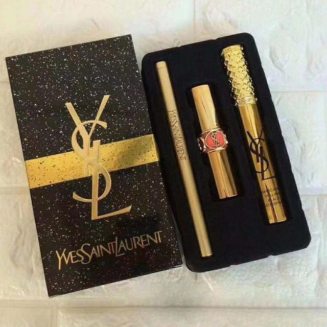  ORI REJECTED Yves Saint Laurent Lips & Eyes Gift Set of 3 Limited Edition