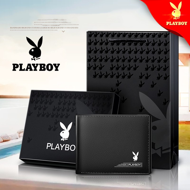 Playboy Wallet Short Driver's License Wallet for Men Students | Shopee ...