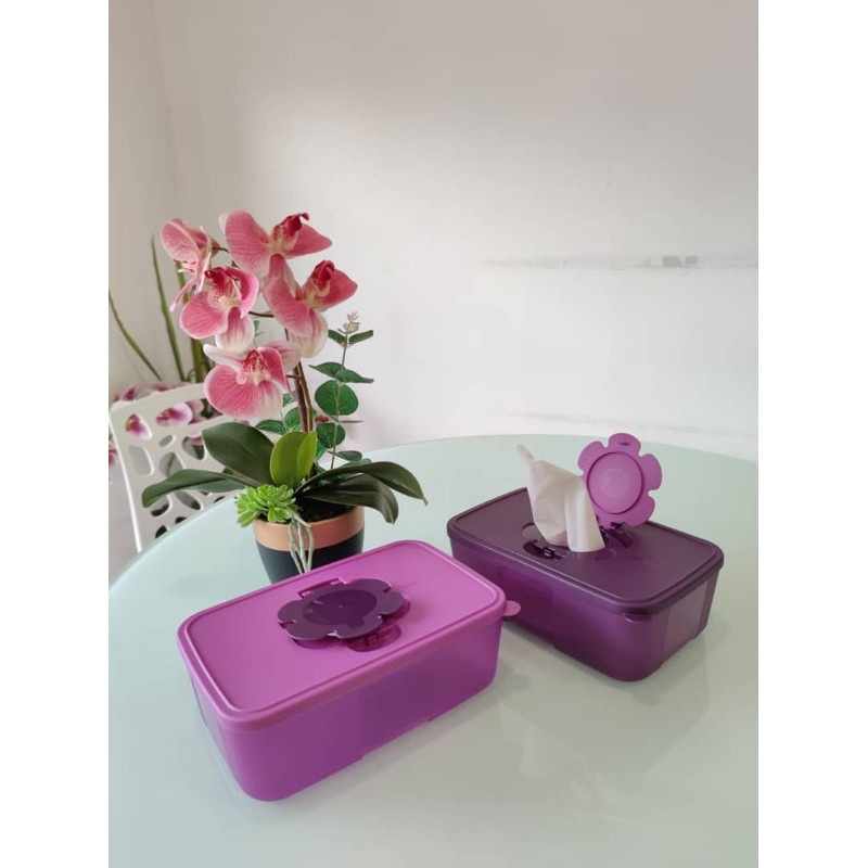 purple royal tissue box 1pc light purple & purple