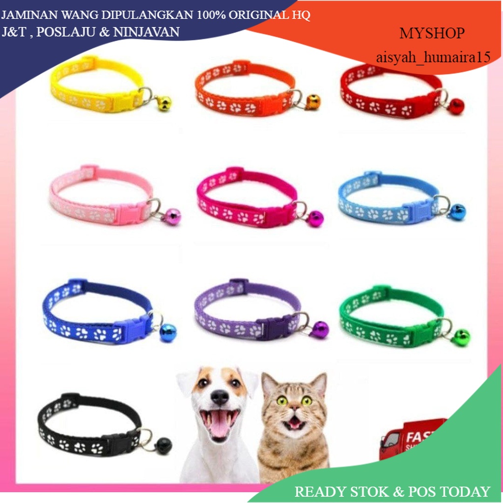 [ RANTAI KUCING BERLOCENG ] aksesori kucing, rantai loceng, pet collar adjustable