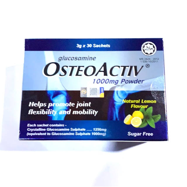 Glucosamine OsteoActiv 1000mg powder 3gx30 sachets expire 09/2023 Shopee Malaysia
