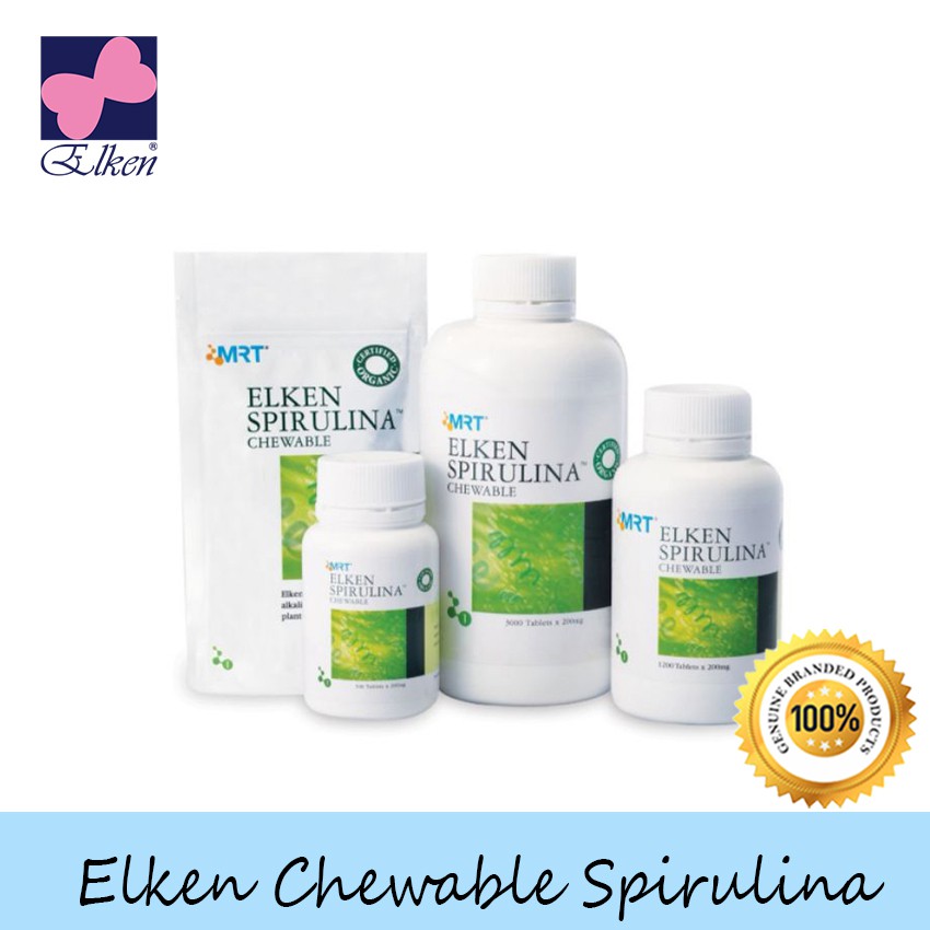 Elken Spirulina 500/1200/3000 Tablets (Genuine & Ready Stock) [EXP ...