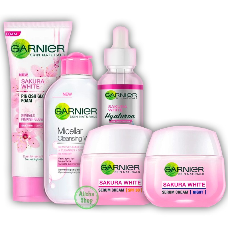 Complete Sakura White Garnier Package 5pcs Shopee Malaysia