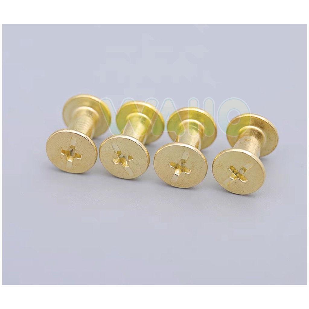 M5 Golden Plating Mother Rivet Photo Album Binding Screw Book Binding