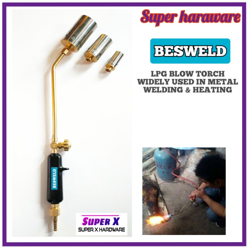 BESWELD LPG HEATING BLOW TORCH/GAS REGULATOR/FLAME GUN/BLOW TORCH