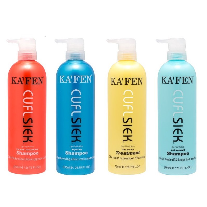 kafen Shampoo/Conditioner 760ml Oil Control/Color Lock/Moisturizing ...