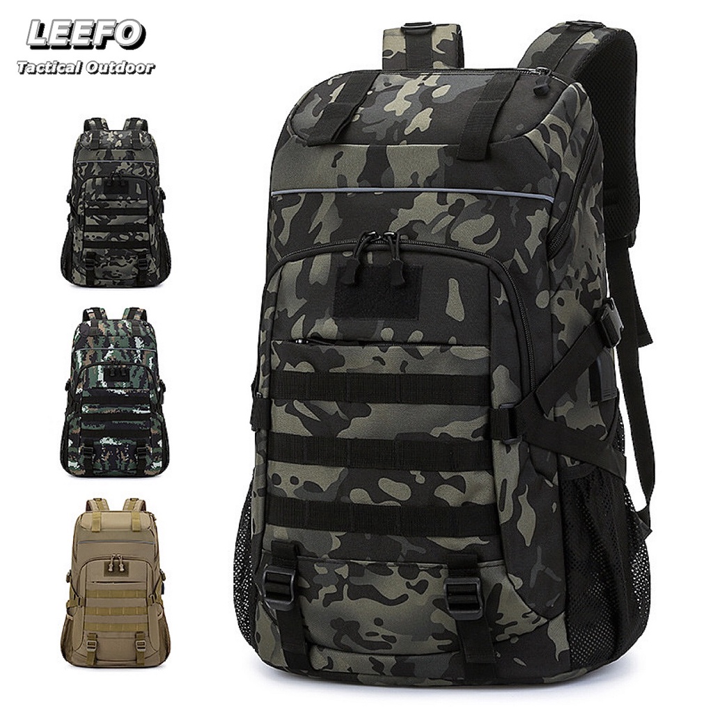 Ready Stock!! Leefo Tactical Military Army Hiking Backpack Camouflage  Unisex Backpack (L) Size High Quality Polyester | Shopee Malaysia