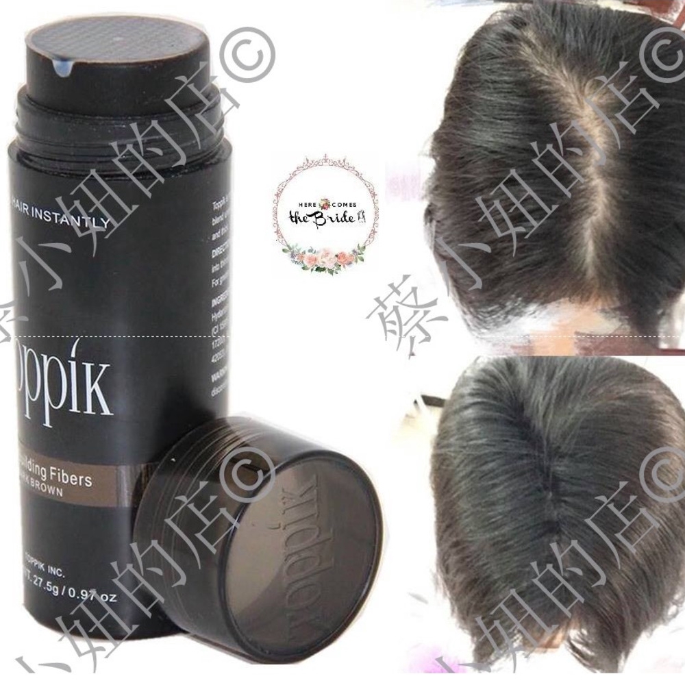 27 5 G Big Bottled Fiber Wig Powder Toppik Hair Fiber Hairline Fiber Hair Fiber Shopee Malaysia