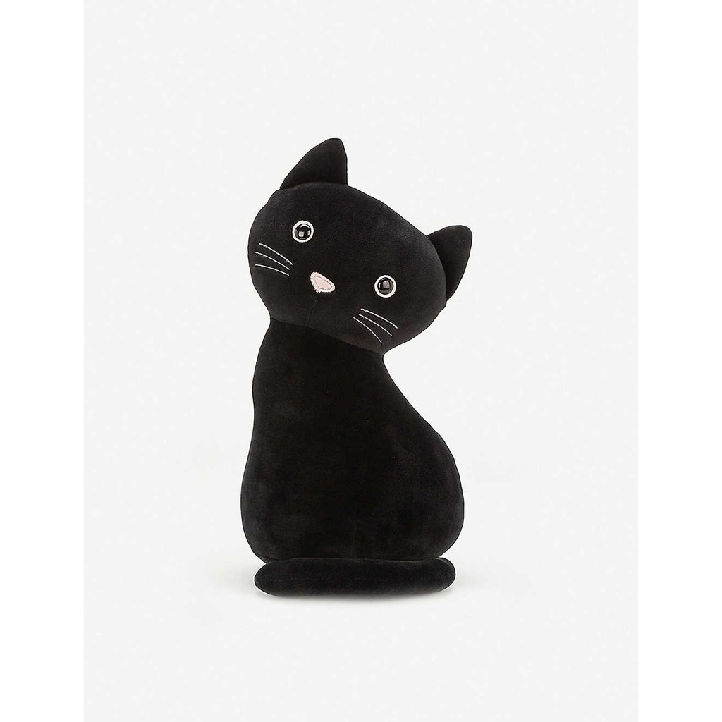 black cat plushie