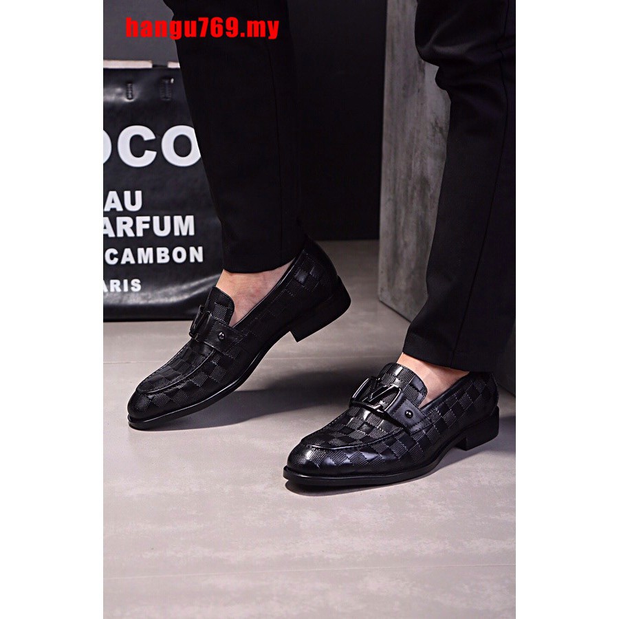 louis vuitton black dress shoes