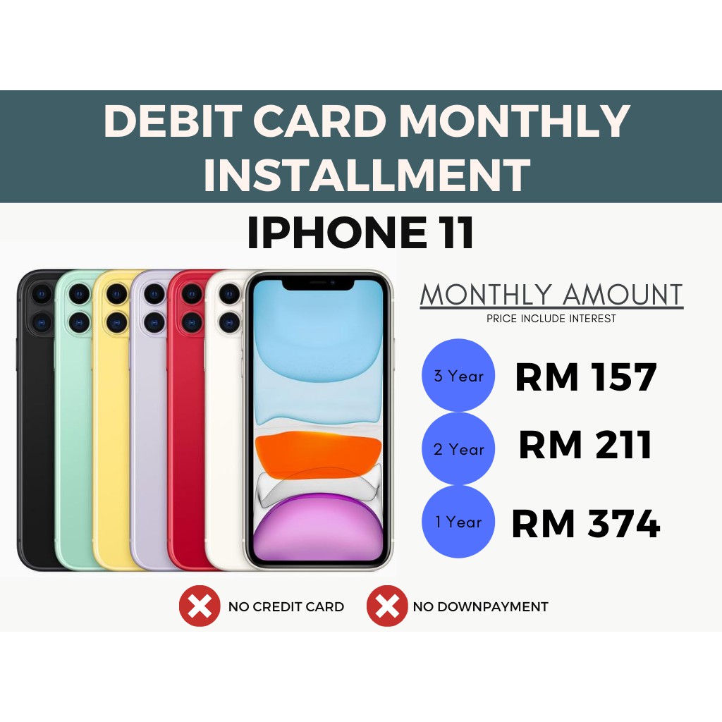 Installment Iphone 11 Original Malaysia Set Shopee Malaysia