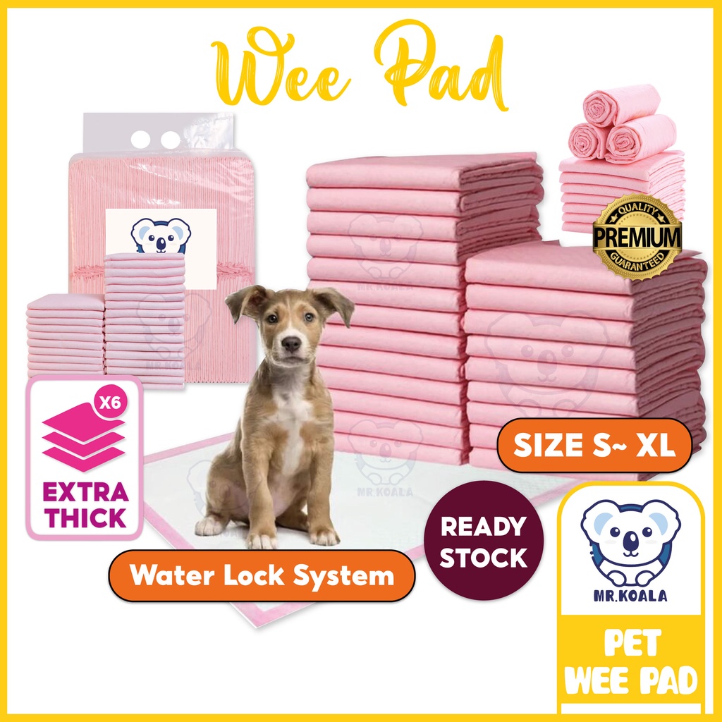 PREMIUM Wee Pad Extra Thick Dog Pee Pad Ultra Dry Wee Pad For Cats Dogs