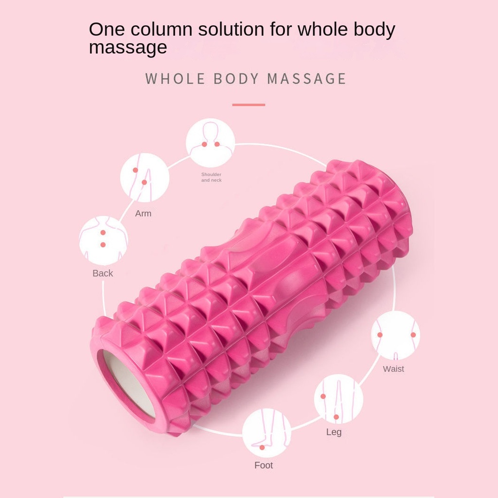 Fityoga EVA Eco-friendly Hollow Yoga Column Shaft Foam Roller Muscle Relaxation Massage Stick